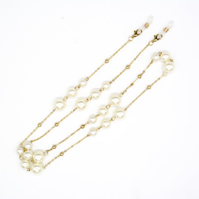 Casual Unisex Pearl Alloy Glasses Chain Necklace