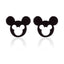 1 Pair Cute Mickey Head Geometric Stainless Steel Earrings