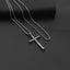 Hip-Hop Cross Star Snake Stainless Steel Pendant Necklace with Weightlifter Charm