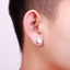 Simple Geometric Metal Ear Studs and Magnetic Clip-On Earrings