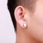 Simple Geometric Metal Ear Studs and Magnetic Clip-On Earrings