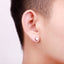 Simple Geometric Metal Ear Studs and Magnetic Clip-On Earrings