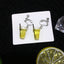 Creative Lemon Cup Cartoon Fruit Drink Earrings