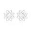 Women'S Simple Style Lotus Stainless Steel No Inlaid Earrings Ear Studs Stainless Steel Earrings