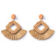 Fashion Hand-woven Geometric Rattan Raffia Earrings