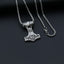 Hip-Hop Cross Star Snake Stainless Steel Pendant Necklace with Weightlifter Charm