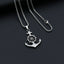 Hip-Hop Cross Star Snake Stainless Steel Pendant Necklace with Weightlifter Charm