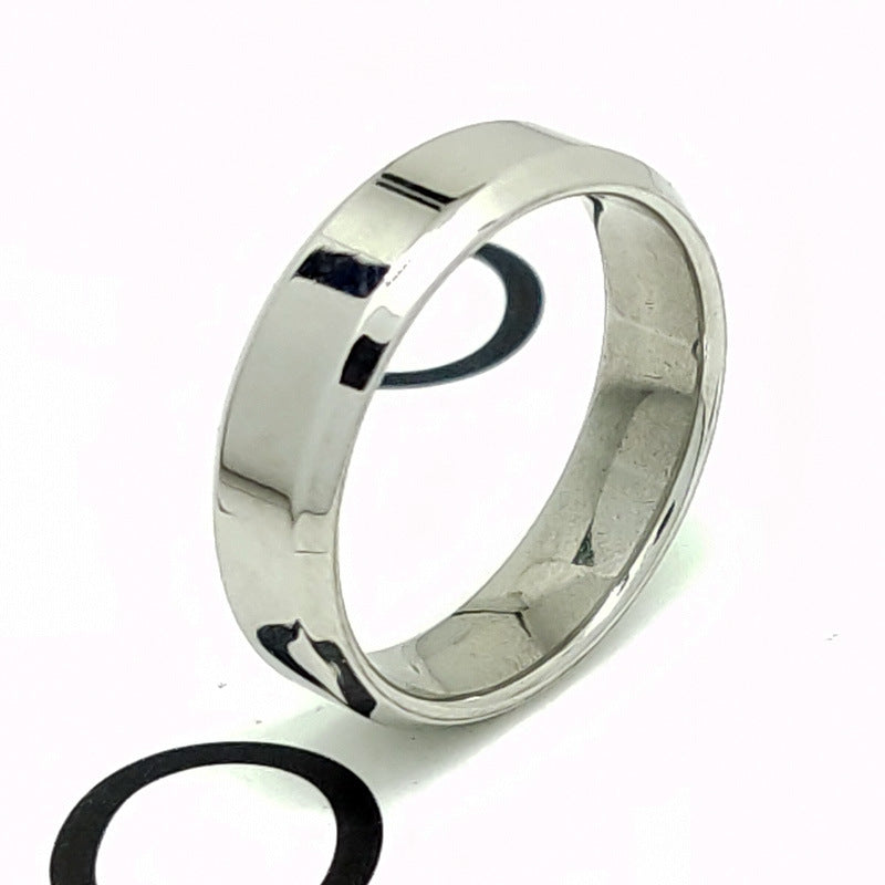 Wholesale Minimalist Geometric Stainless Steel Rings - Customizable Tri-Color Design