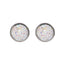 Geometric Round Frosted Dream Starry Sky Time Gems Starry Stainless Steel Earrings