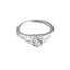 Diamond Heart Shaped Love Ring - Wedding Jewelry with Flash Diamond