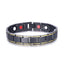 Geometric Metal Magnetic Therapy Men's Bracelet - Hematite Titanium Steel
