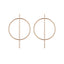 Fashion Statement Large Circle Geometric Earrings