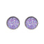 Geometric Round Frosted Dream Starry Sky Time Gems Starry Stainless Steel Earrings