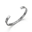 Minimalist Engraved Stainless Steel Gold Plated Open Cuff Bracelet Wholesale