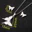 Women's Minimalist Butterfly Stainless Steel Earrings - Fashionable Insect Design Ear Studs
