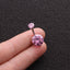 Exaggerated Geometric Zircon Belly Rings 316 Stainless Steel Body Piercing Jewelry