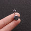 Exaggerated Geometric Zircon Belly Rings 316 Stainless Steel Body Piercing Jewelry