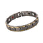Geometric Metal Magnetic Therapy Men's Bracelet - Hematite Titanium Steel
