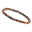 Geometric Natural Stone 4mm Agate Beaded Bracelet