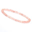 Simple Round Natural Stone Beaded Bracelet - 4mm Rhodochrosite Strand