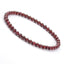 Simple Round Natural Stone Beaded Bracelet - 4mm Rhodochrosite Strand