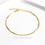 Geometric Gold & Silver Plated Sterling Silver Bracelet - Chic Minimalist Design for Women