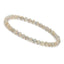 Simple Round Natural Stone Beaded Bracelet - 4mm Rhodochrosite Strand