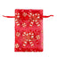 Fashion Christmas Tree Santa Claus Snowman Organza Drawstring Gift Bags