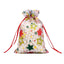 Fashion Christmas Tree Santa Claus Snowman Organza Drawstring Gift Bags