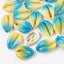 10 PCS Shell Color Block Gradient DIY Craft Snail Shells