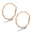 Simple Retro Large Circle Pearl Hoop Earrings