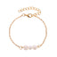 Minimalist Pearl and Alloy Beaded Bracelet - Elegant Freshwater Design