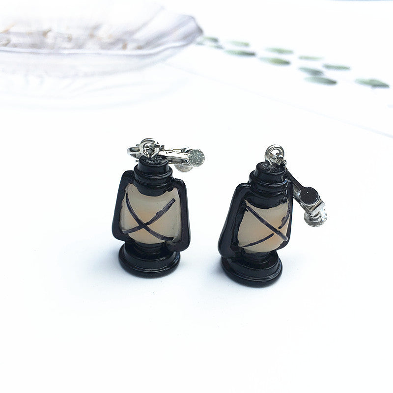 Retro Geometric Vintage Television and Phonograph Earrings