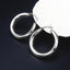 Fashion Geometric Metal Hoop Earrings - Creative Semi-Circle Design