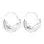 New Fashion Irregular Metal Flower Basket Statement Earrings for Women