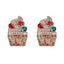 Fashion Crystal Ice Cream Stud Earrings for Women