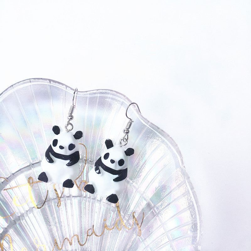 Creative Cute Cartoon Pendant Earrings Resin Drop Earrings