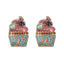 Fashion Crystal Ice Cream Stud Earrings for Women