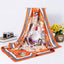 Women's Ethnic Style Vintage Print Square Scarf - Lightweight Summer Sun Protection