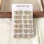 12-Piece Geometric Oval Copper Stud Earrings with Zirconia