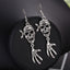 1 Pair Vintage Skull Geometric Alloy Earrings for Halloween