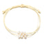 Simple Solid Color Rope Braid Women's Bracelet with Natural Pearl