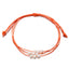 Simple Solid Color Rope Braid Women's Bracelet with Natural Pearl