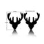 Fashion Minimalist Christmas Tree Stainless Steel Earrings for Women