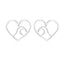 Simple Style Christmas Tree Heart Shape Elk Stainless Steel Plating Hollow Out Ear Studs 1 Pair