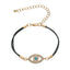 Simple Alloy Faux Gemstone Fatima Devil&#39;s Eye Eye Bracelet NHHN154665