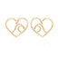 Simple Style Christmas Tree Heart Shape Elk Stainless Steel Plating Hollow Out Ear Studs 1 Pair