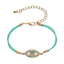 Simple Alloy Faux Gemstone Fatima Devil&#39;s Eye Eye Bracelet NHHN154665