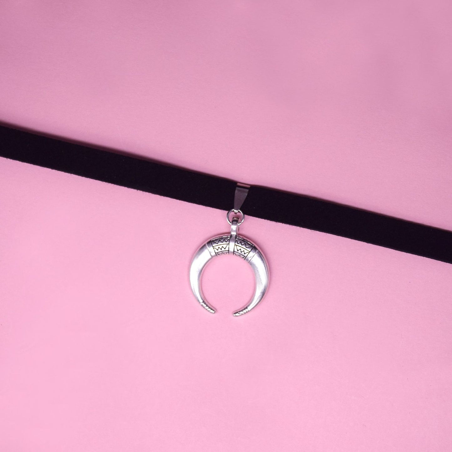 Punk Moon Alloy Plated Women's Choker Necklace