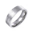 Simple Titanium Steel Electrocardiogram Couple Rings Set